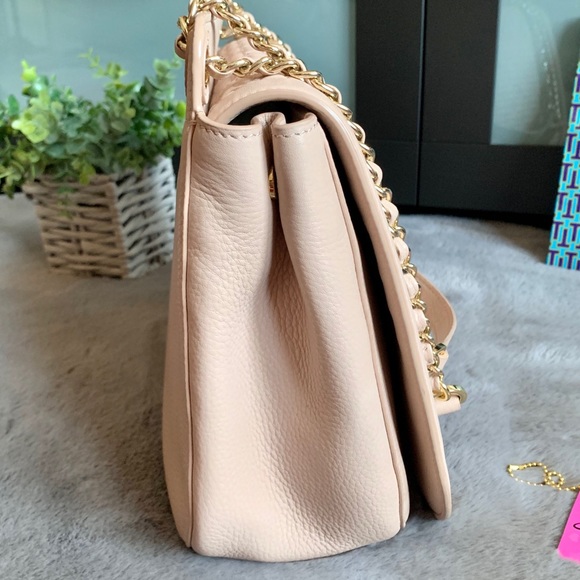 Tory Burch Bryant Pink Quilted Chain Flap Bag - Picture 5 of 16